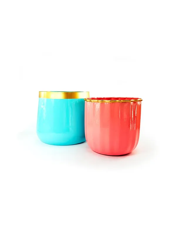 Decorative_Metal_Planter_Pots_Set_Of_2_Iron_With_Gold_Accent_Pastel_Blue_Pink_Boho_Chic_Style_For_Living_Room_Tabletop_Home_Decor