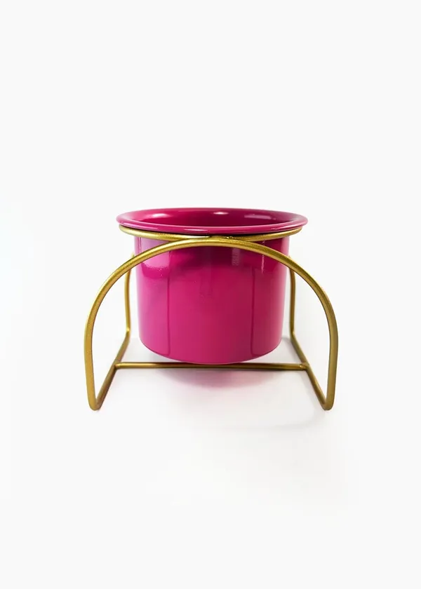 Boho_Chic_Pink_Metal_Planter_With_Stand_Decorative_Indoor_Plant_Pot_For_Living_Room_Bedroom_Balcony_Iron_Base_With_Premium_Finish
