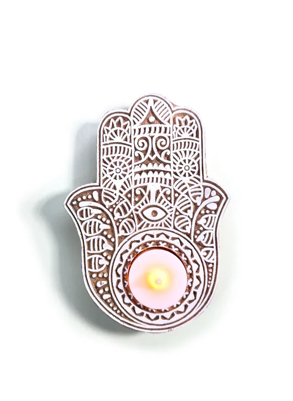Hamsa_Hand_Wooden_Tea_Light_Holder_Medium_|_Handcrafted_Indian_Inspired_Home_Decor_|_Decorative_Candle_Holder_for_Diwali,_Festive_Decor_&_Gifting