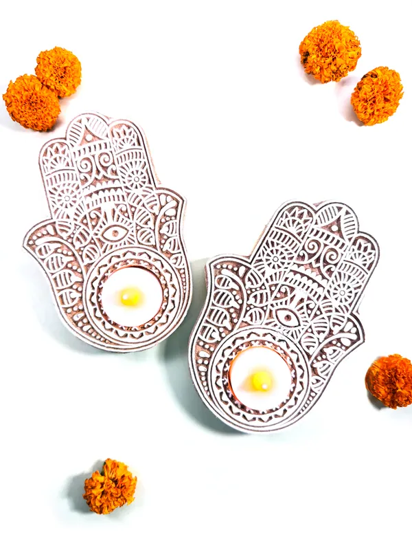 Hamsa_Hand_Wooden_Tea_Light_Holder_Medium_|_Handcrafted_Indian_Inspired_Home_Decor_|_Decorative_Candle_Holder_for_Diwali,_Festive_Decor_&_Gifting