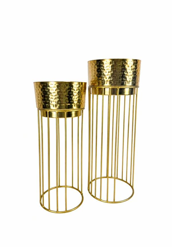 Metal_Planters_with_Stand_Set_of_2,_Brass_Finish_for_Indoor,_Home_Décor