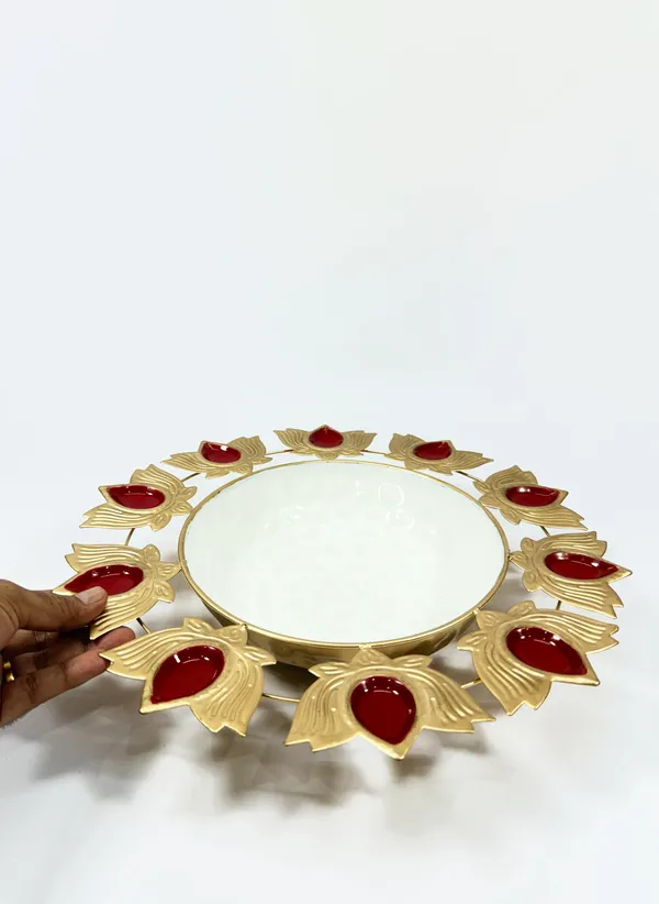 Metal_Urli_Decorative_Bowl_Large_with_Gold_Red_10_Lotus_Diya_for_Diwali_festival