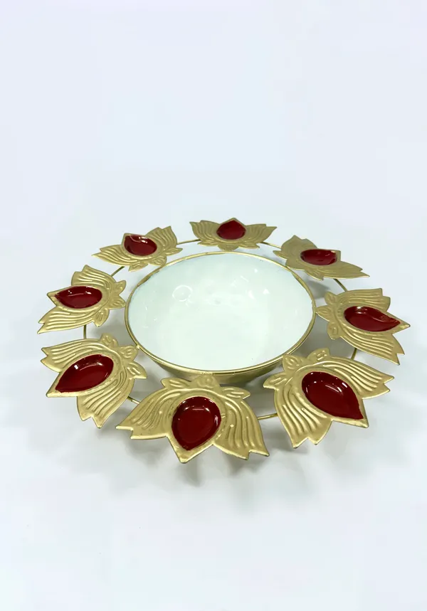Metal_Urli_Decorative_Bowl_Medium_Gold_Red_8_Lotus_Diya_for_Diwali_Festival