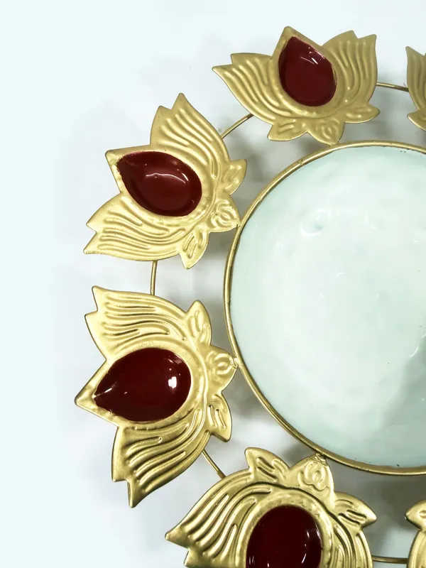 Metal_Urli_Decorative_Bowl_Medium_Gold_Red_8_Lotus_Diya_for_Diwali_Festival