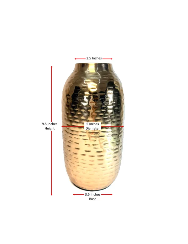 Modern_Metal_Decorative_Vase,_Hammered_Copper_Finish,_9.5_Inch_Height