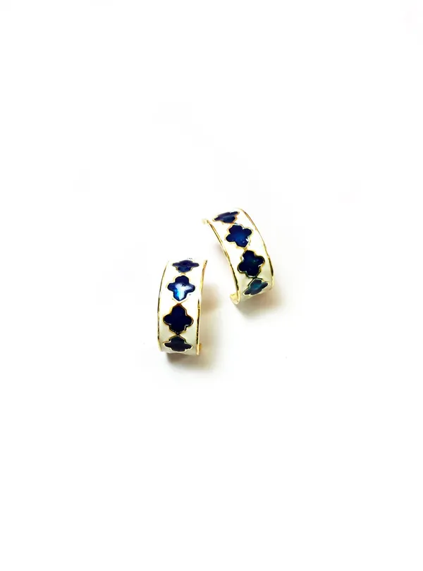 The_Paizley_Enameled_Fashion_Half_Hoops_White_And_Peach