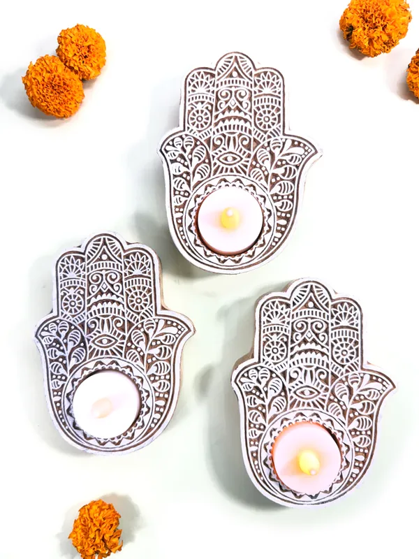 The_Paizley_Hamsa_Hand_Wooden_Tea_Light_Holder_Small_|_Handcrafted_Indian_Inspired_Home_Decor_|_Decorative_Candle_Holder_for_Diwali,_Festive_Decor_&_Gifting