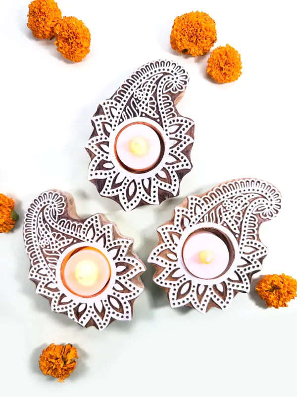 Wood_Paisley_Design_Tealight_Candle_Holder_for_Home_Decor,_Diwali,_Gift