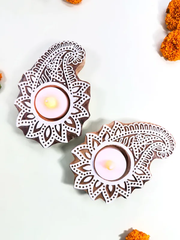 Wood_Paisley_Design_Tealight_Candle_Holder_for_Home_Decor,_Diwali,_Gift
