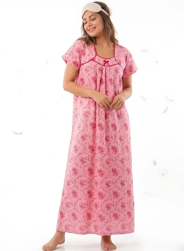 Priyanshu_Enterprises_Women_Nighty_(Pink,_White)_Pack_Of_2