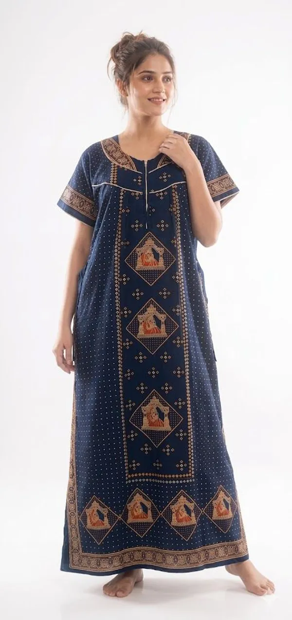 Priyanshu_Enterprises_Women_Nighty_(Dark_Blue)