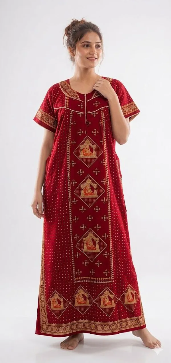 Priyanshu_Enterprises_Women_Nighty_(Red)