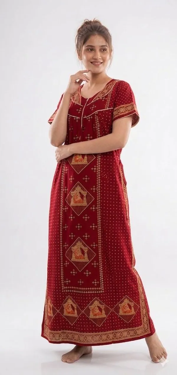 Priyanshu_Enterprises_Women_Nighty_(Red)