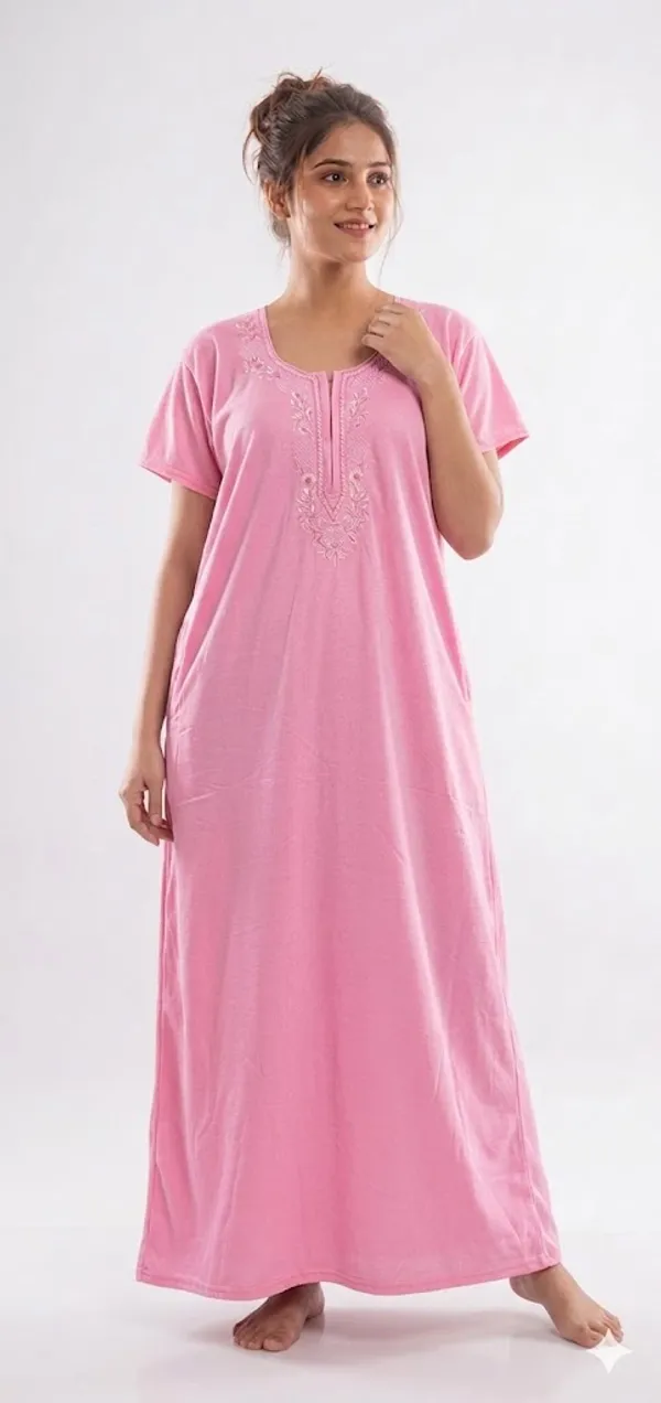 Priyanshu_Enterprises_Women_Nighty_(Queen_Pink)