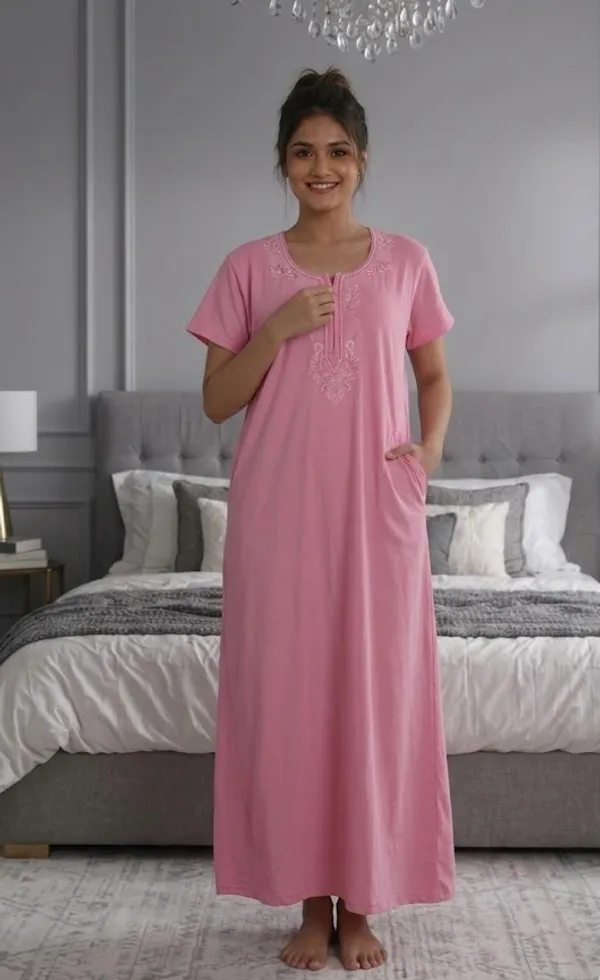 Priyanshu_Enterprises_Women_Nighty_(Queen_Pink)