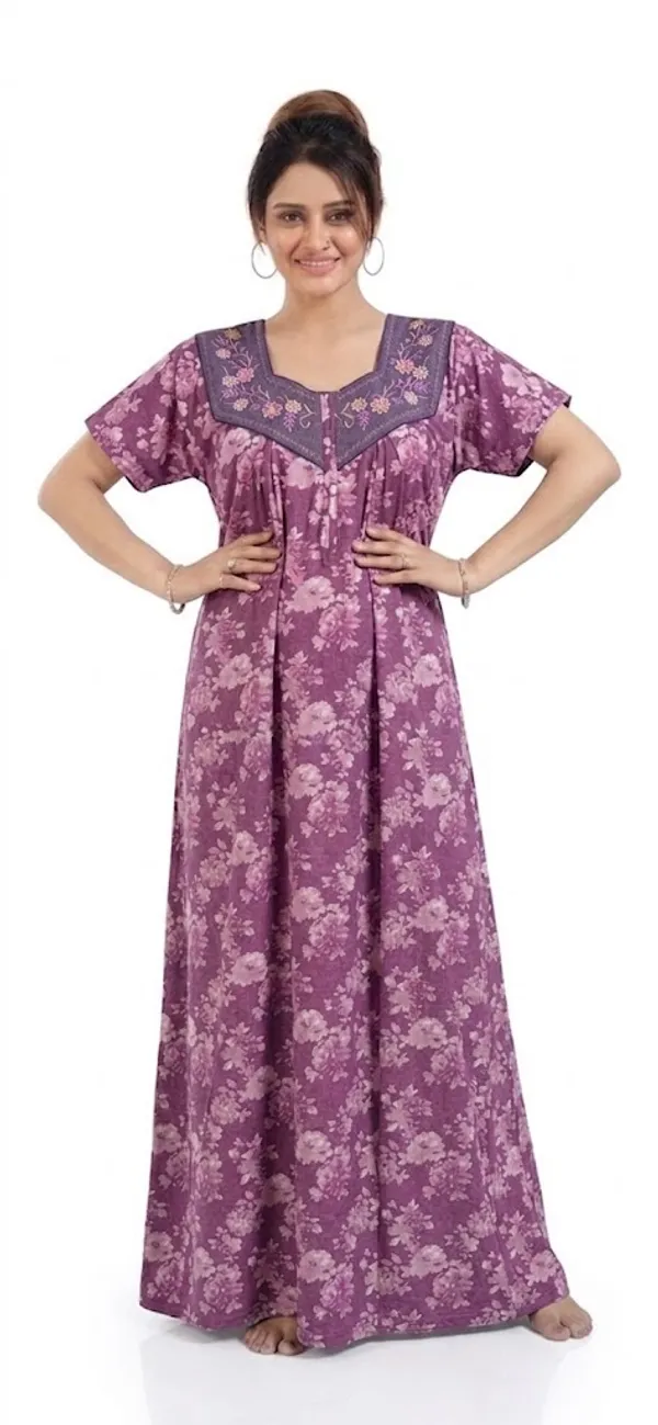 Women's_Hosiery_Nighty_Maxi_Nightdress