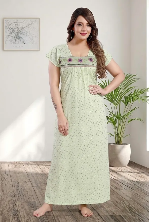 Women’s_Hosiery_Printed_Nighty_Square_Deep_Neck_Nightdress