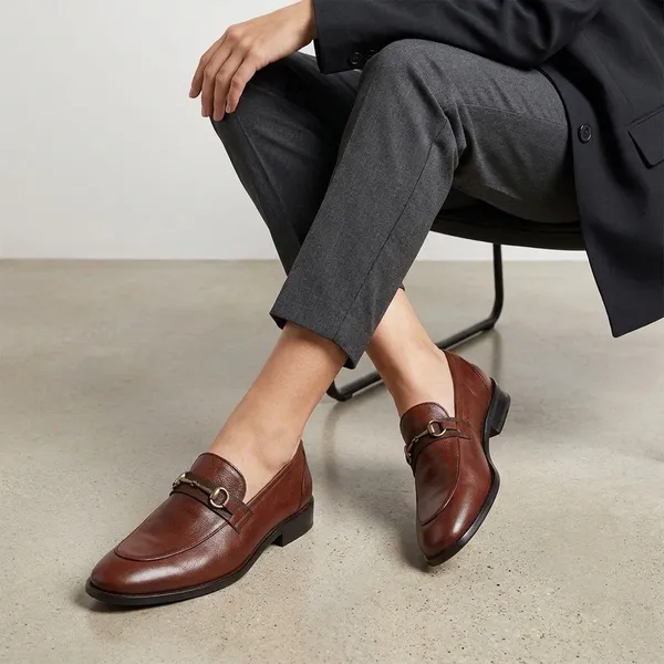 Tan_Leather_Loafer_Pointed_Shoes