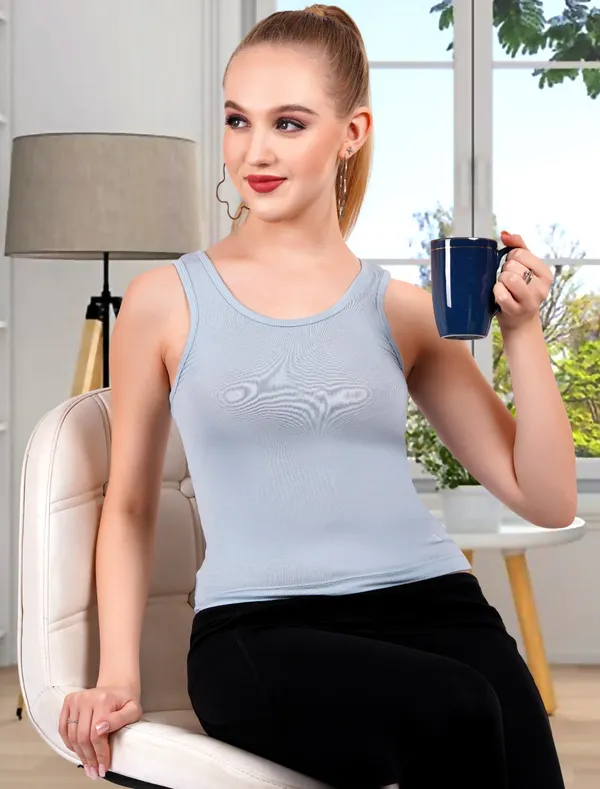 Light_Grey_Cotton_Polyester_Premium_Tank_Top_For_Women