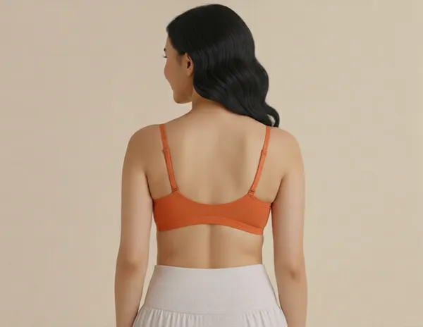 Orange_Cotton_And_Elastic_Premium_Bra_Non_Padded_For_Women