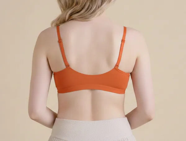 Orange_Cotton_And_Elastic_Premium_Bra_Non_Padded_For_Women