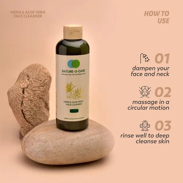 Neem_Aloe_Vera_Face_Cleanser_100Ml_Natural_Antibacterial_Face_Wash_For_Acne_Sensitive_Skin_Hydrating_Anti_Aging_With_Aloe_Vera_Neem_Extracts