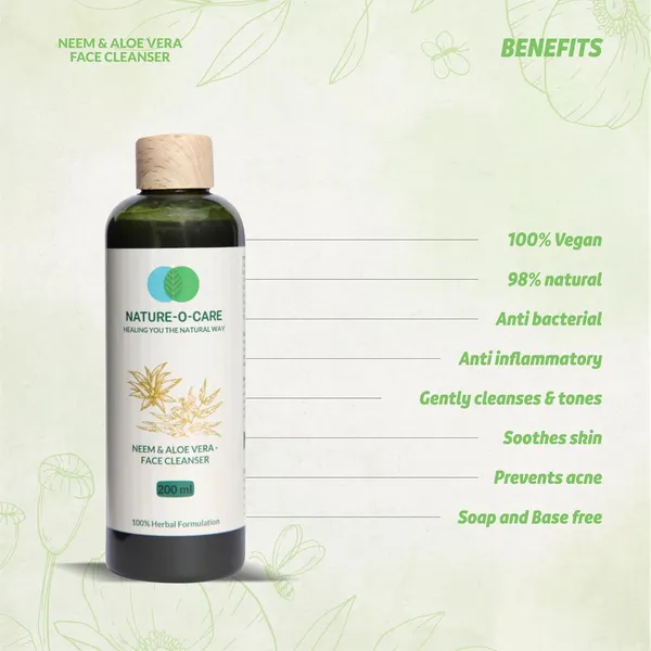 Neem_Aloe_Vera_Face_Cleanser_100Ml_Natural_Antibacterial_Face_Wash_For_Acne_Sensitive_Skin_Hydrating_Anti_Aging_With_Aloe_Vera_Neem_Extracts