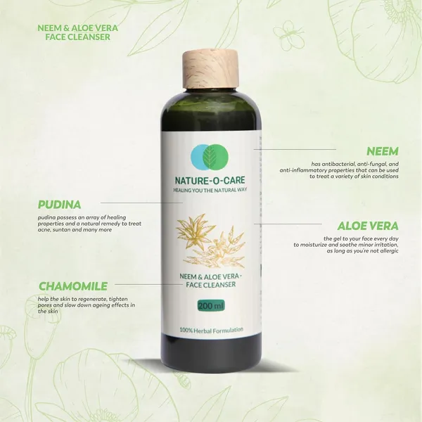 Neem_Aloe_Vera_Face_Cleanser_100Ml_Natural_Antibacterial_Face_Wash_For_Acne_Sensitive_Skin_Hydrating_Anti_Aging_With_Aloe_Vera_Neem_Extracts