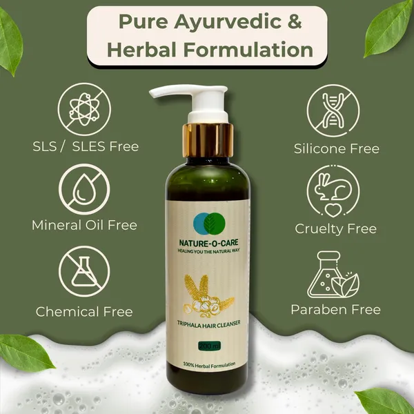 NATURE-O-CARE_Triphala_Hair_Cleanser,_200ml_|_Natural_Anti_Hair_Fall_Ayurvedic_Shampoo_for_Hair_Growth_|_Paraben_And_Sulphate_Free_Shampoo_|_Suitable_for_Men_&_Women