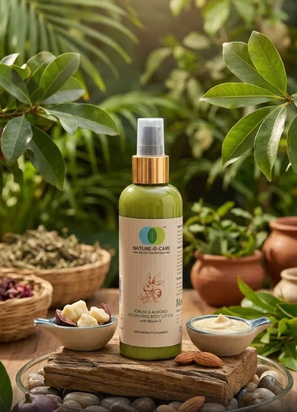 Kokum_Almond_Nourishing_Body_Lotion_200_Ml_With_Vitamin_E_Aloe_Vera_Herbal_Ingredients_Lightweight_Non_Greasy_Moisturizer_For_Dry_Skin_Daily_Body_Care_Lotion
