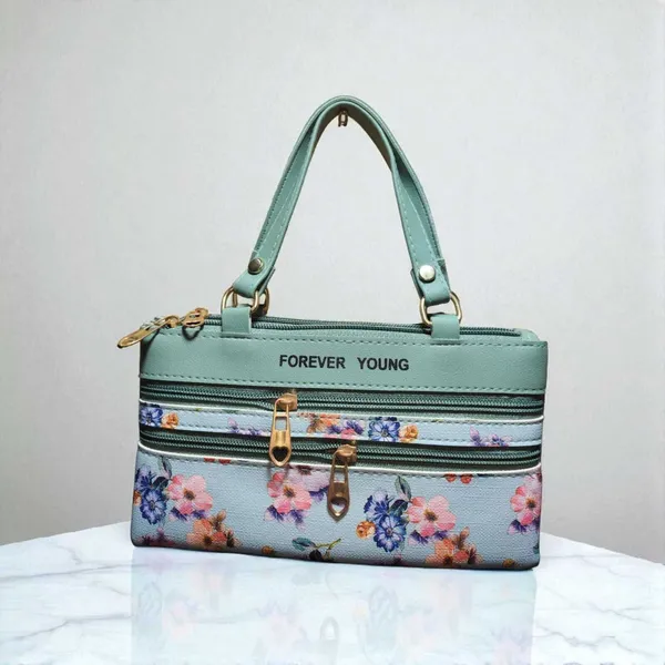 Blue_And_Khaki_PU_Sling_Bag_For_Women_Pack_Of_2