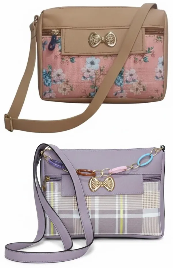 Blue_And_Tan_PU_Sling_Bag_For_Women_Pack_Of_2