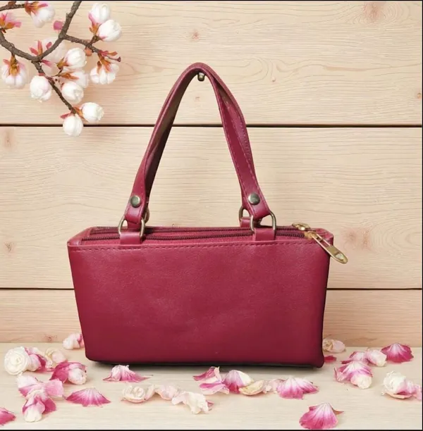 Pink_And_Maroon_PU_Sling_Bag_For_Women_Pack_Of_2
