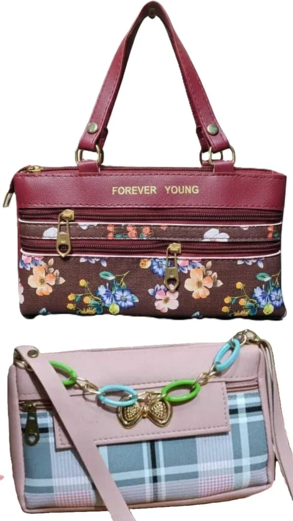 Black_And_Green_PU_Sling_Bag_For_Women_Pack_Of_2