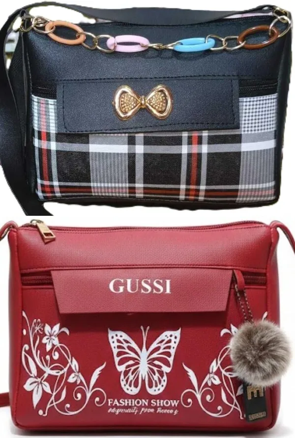 Black_And_Tan_PU_Sling_Bag_For_Women_Pack_Of_2