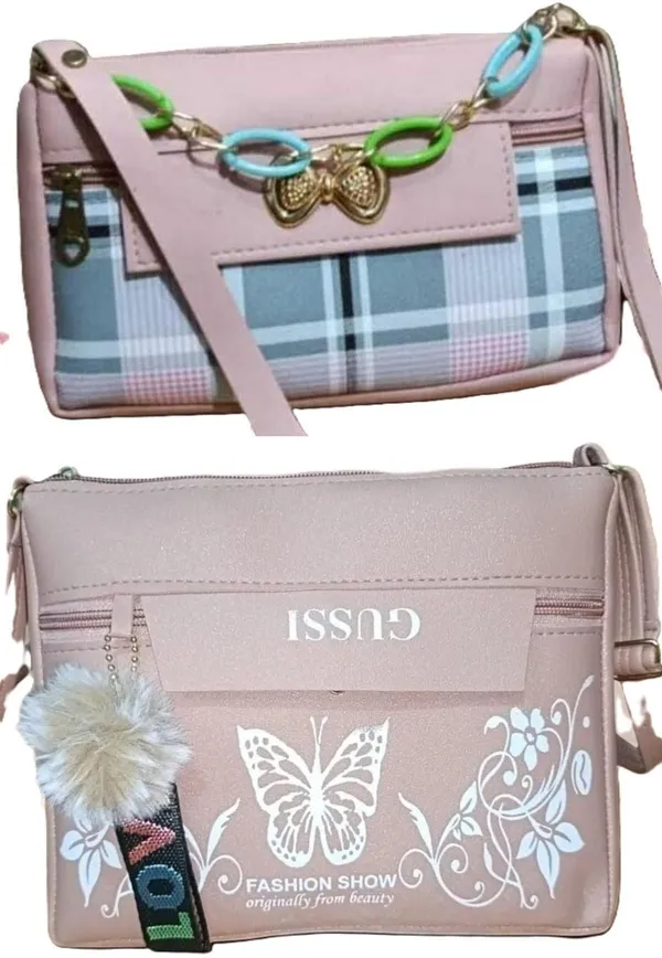 Black_And_Green_PU_Sling_Bag_For_Women_Pack_Of_2