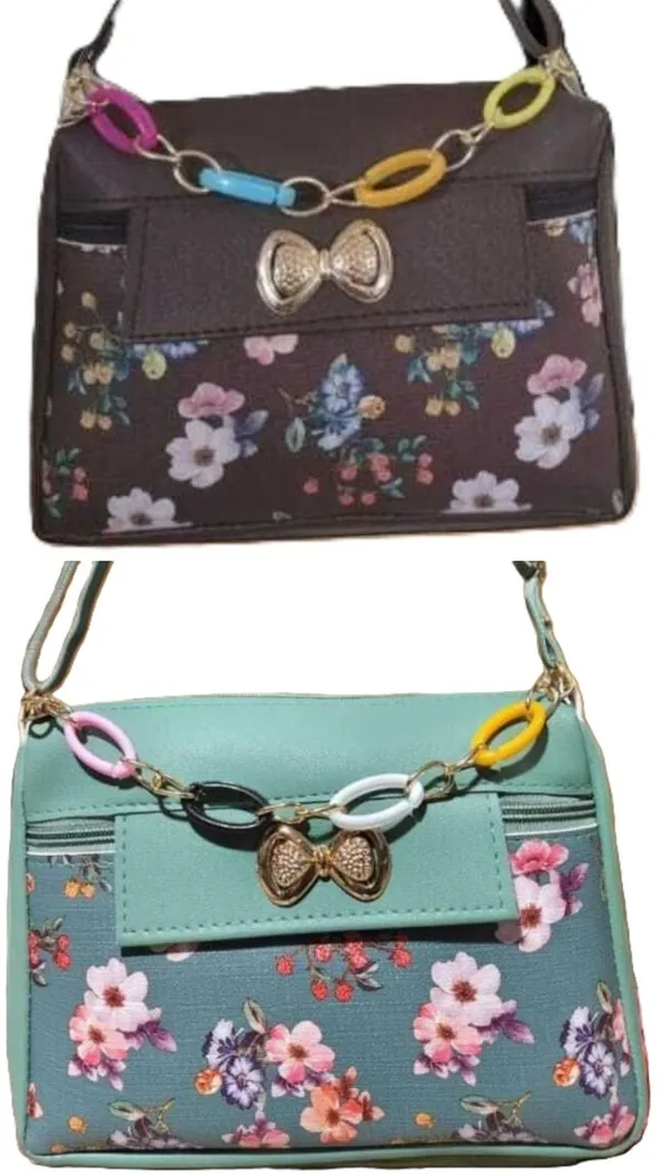 Black_And_Green_PU_Sling_Bag_For_Women_Pack_Of_2