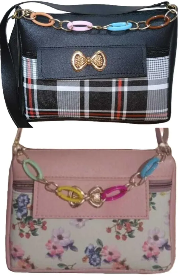 Black_And_Pink_PU_Sling_Bag_For_Women_Pack_Of_2