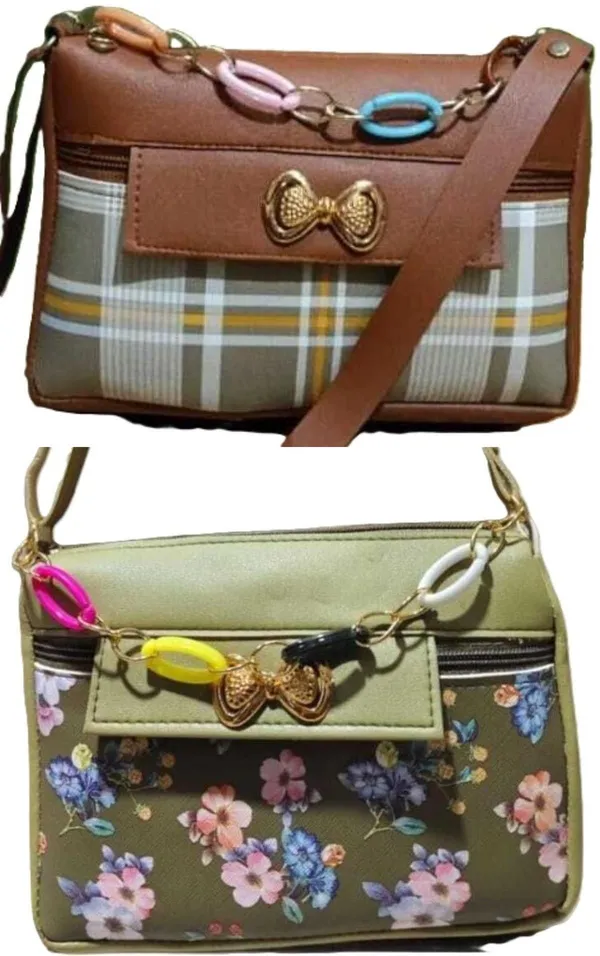 Pink_And_Green_PU_Sling_Bag_For_Women_Pack_Of_2