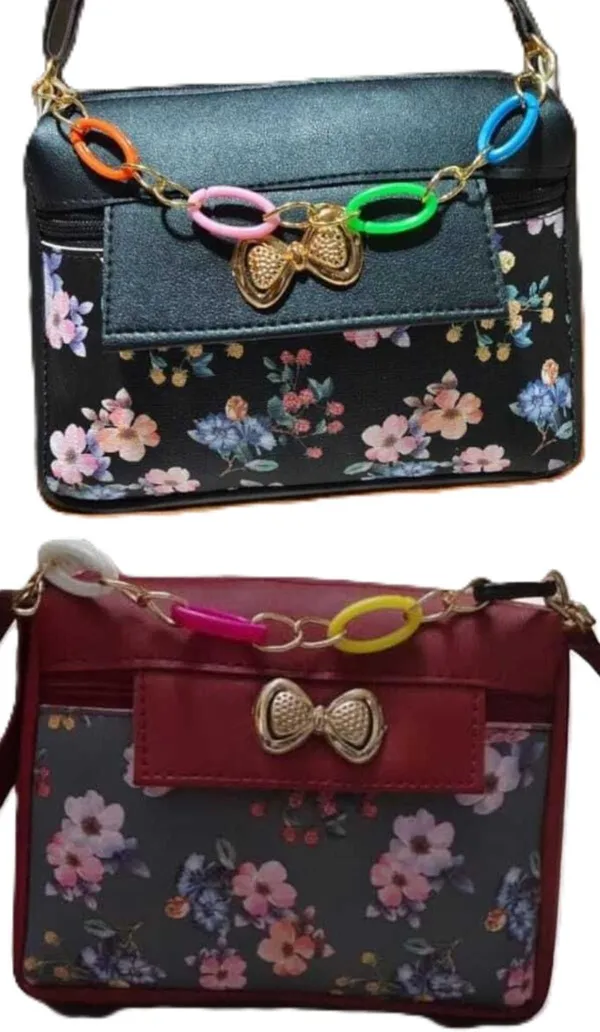 Tan_And_Pink_PU_Sling_Bag_For_Women_Pack_Of_2