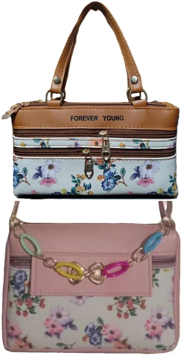 Tan_And_Gold_PU_Sling_Bag_For_Women_Pack_Of_2