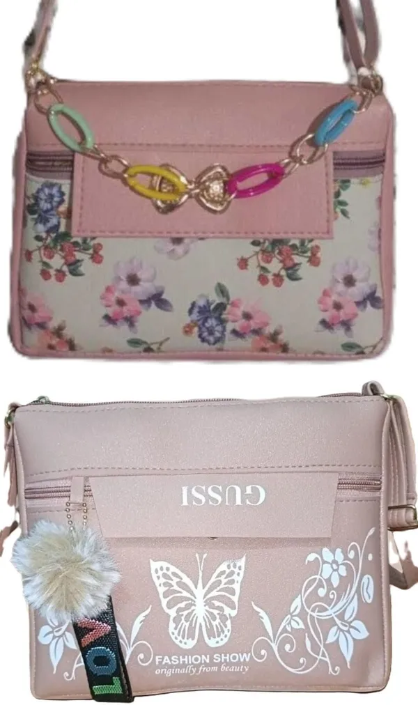 Green_And_Pink_PU_Sling_Bag_For_Women_Pack_Of_2