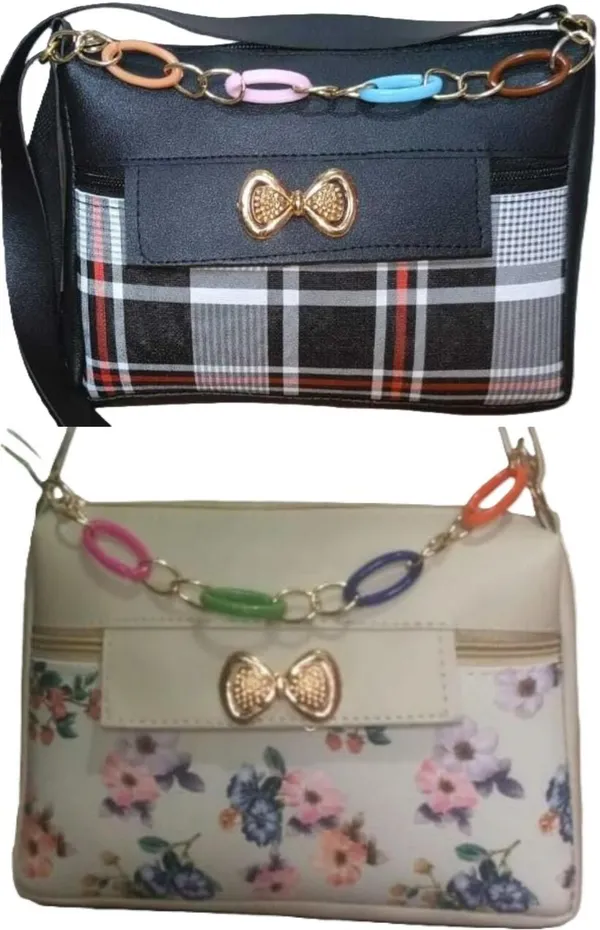 Green_PU_Sling_Bag_For_Women_Pack_Of_2
