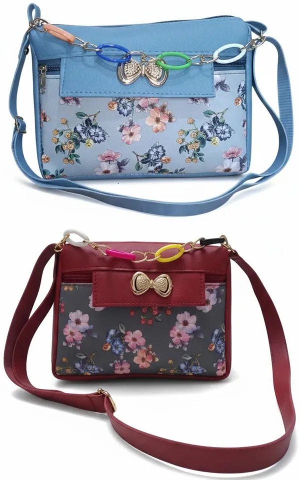 Green_And_Grey_PU_Sling_Bag_For_Women_Pack_Of_2