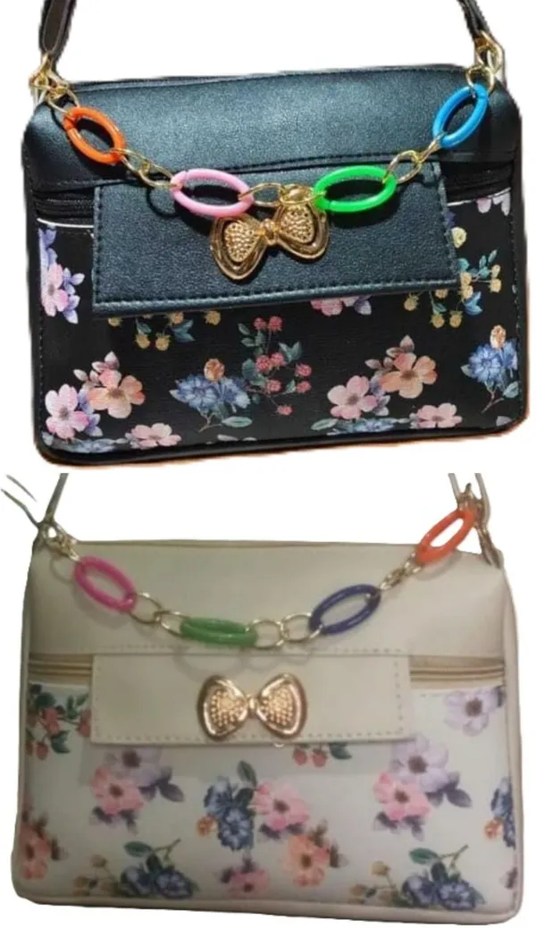 Green_And_Gold_PU_Sling_Bag_For_Women_Pack_Of_2