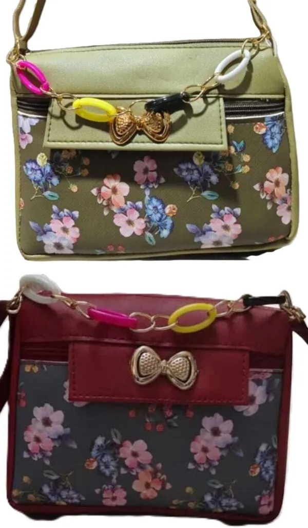 Green_And_Maroon_PU_Sling_Bag_For_Women_Pack_Of_2