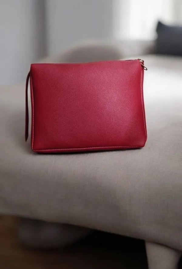 Khaki_PU_Sling_Bag_For_Women