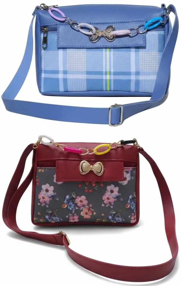 Maroon_PU_Sling_Bag_For_Women