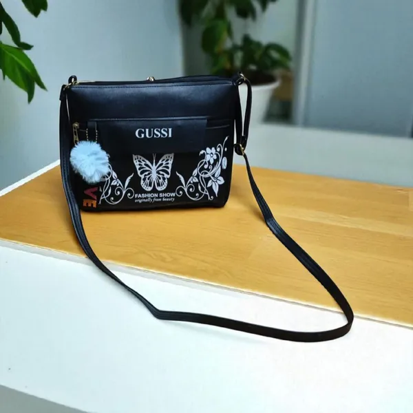 PUrple_And_Green_PU_Sling_Bag_For_Women_Pack_Of_2