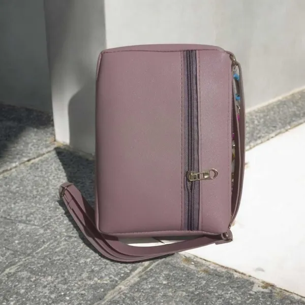 Tan_And_Maroon_PU_Sling_Bag_For_Women_Pack_Of_2